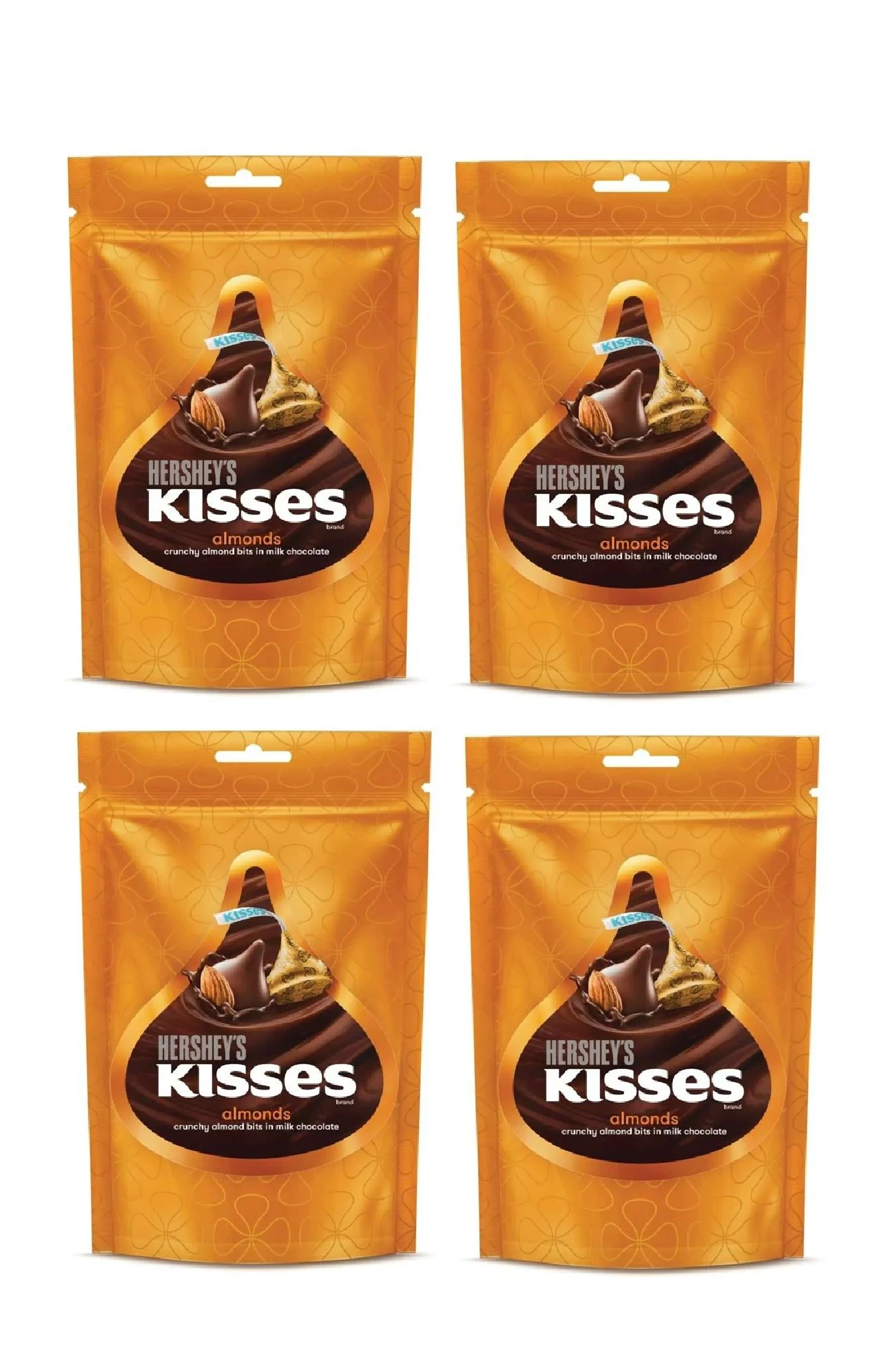 Hershey's Kisses Almonds (Шоколадные конфеты c миндалем) 33,6г (14)*8 — фото 1