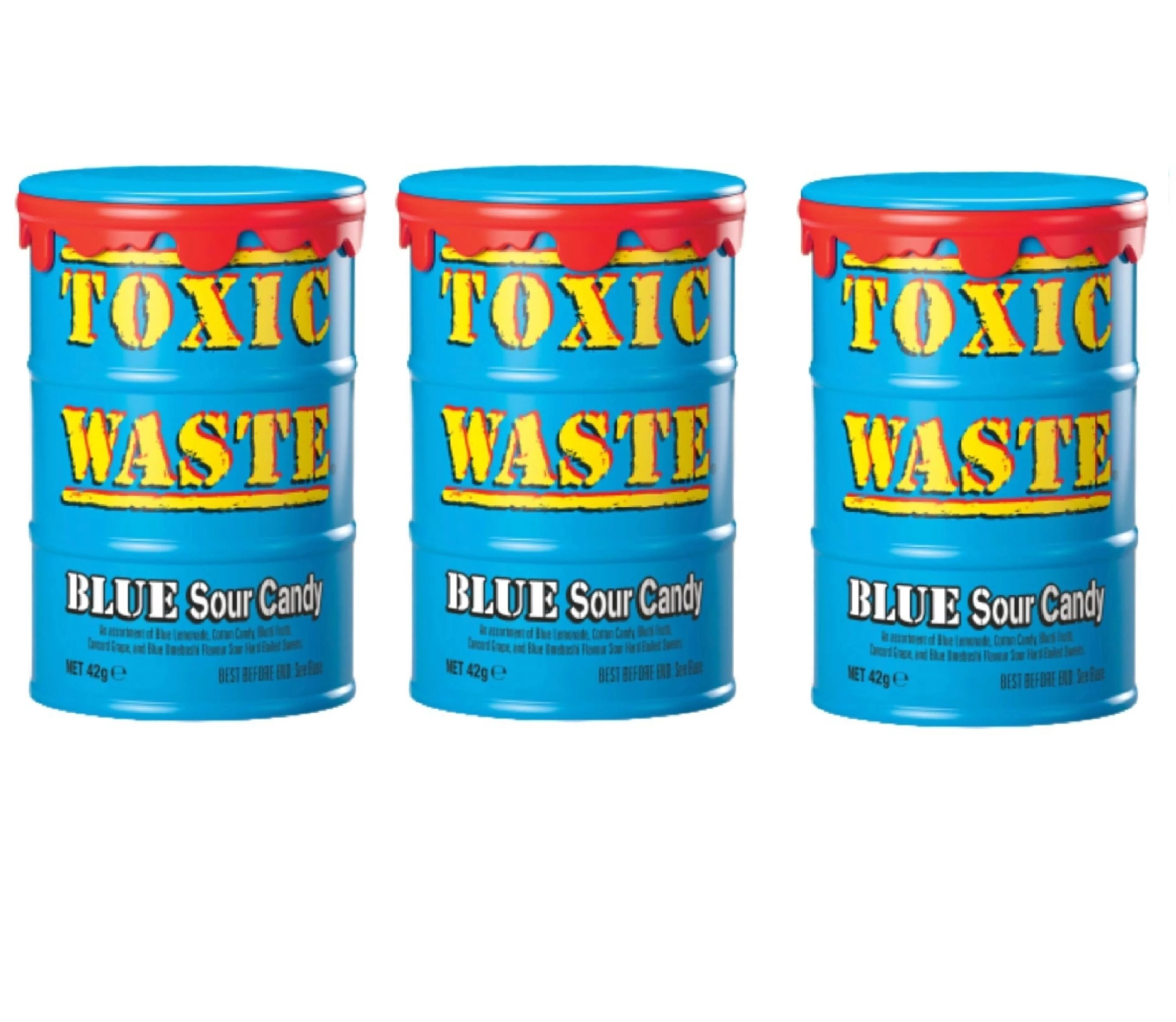 Toxic Wastle Blue Drum (Леденцы Токсик голубая бочка) 42г (12)*12 — фото 1