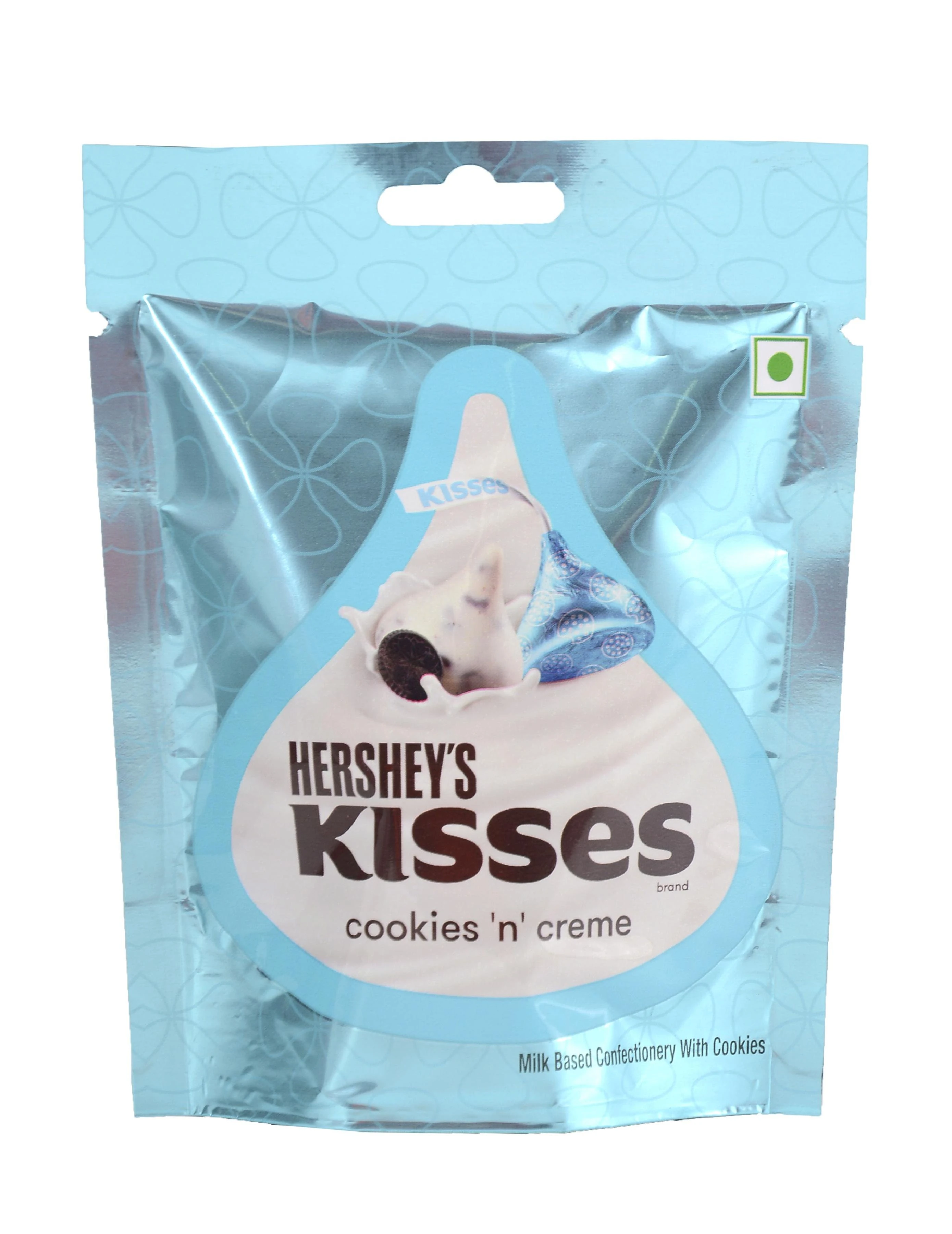 Hershey's Kisses Cookies'n'Cream (Конфеты белый шоколад с печеньем) 33,6г (14)*8 — фото 1