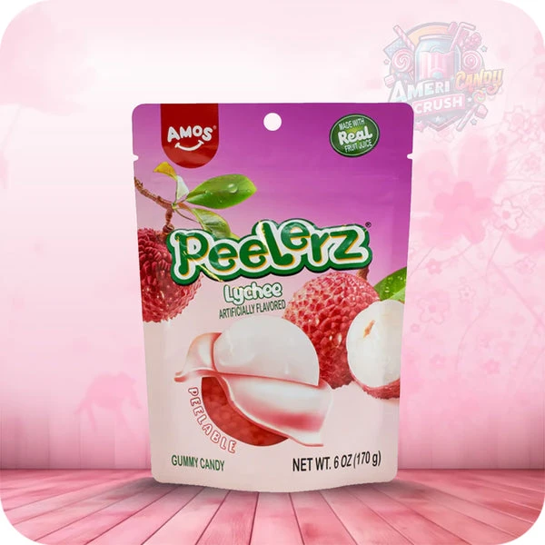 Candy Amos Peelerz Gummy Lychee (Жев.конфеты Амос Личи) 65г — фото 1