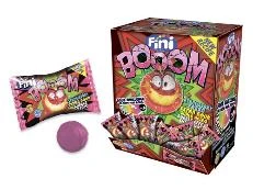 Карамель с жев. резинкой Фини 200шт "BOOM" Кислая клубника (Fini BOOM) 5г (200)*6 1784 — фото 1