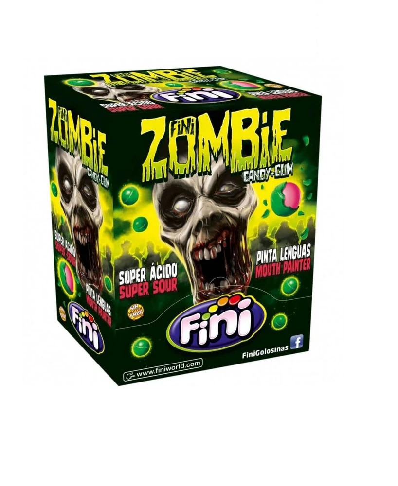 Карамель с жев. резинкой Фини 200шт Зомби (Fini Zombie) 5г (200)*6 — фото 1