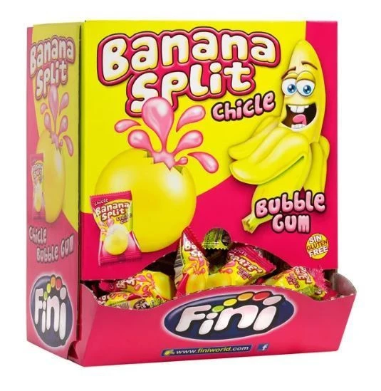 Жев.резинка Фини 200шт Банана Сплит (Fini Banana Split) 5г (200)*6 — фото 1