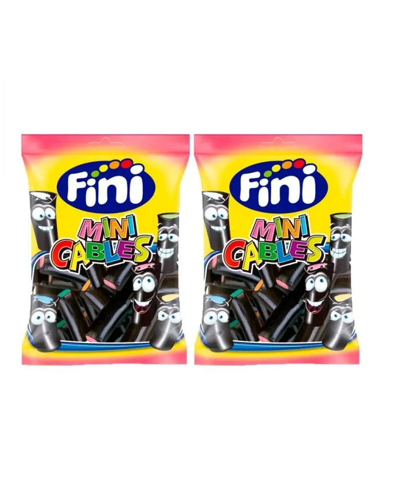 Fini Mini Tube (Мармелад Фини Лакрица Мини Кабели) 90г (12)