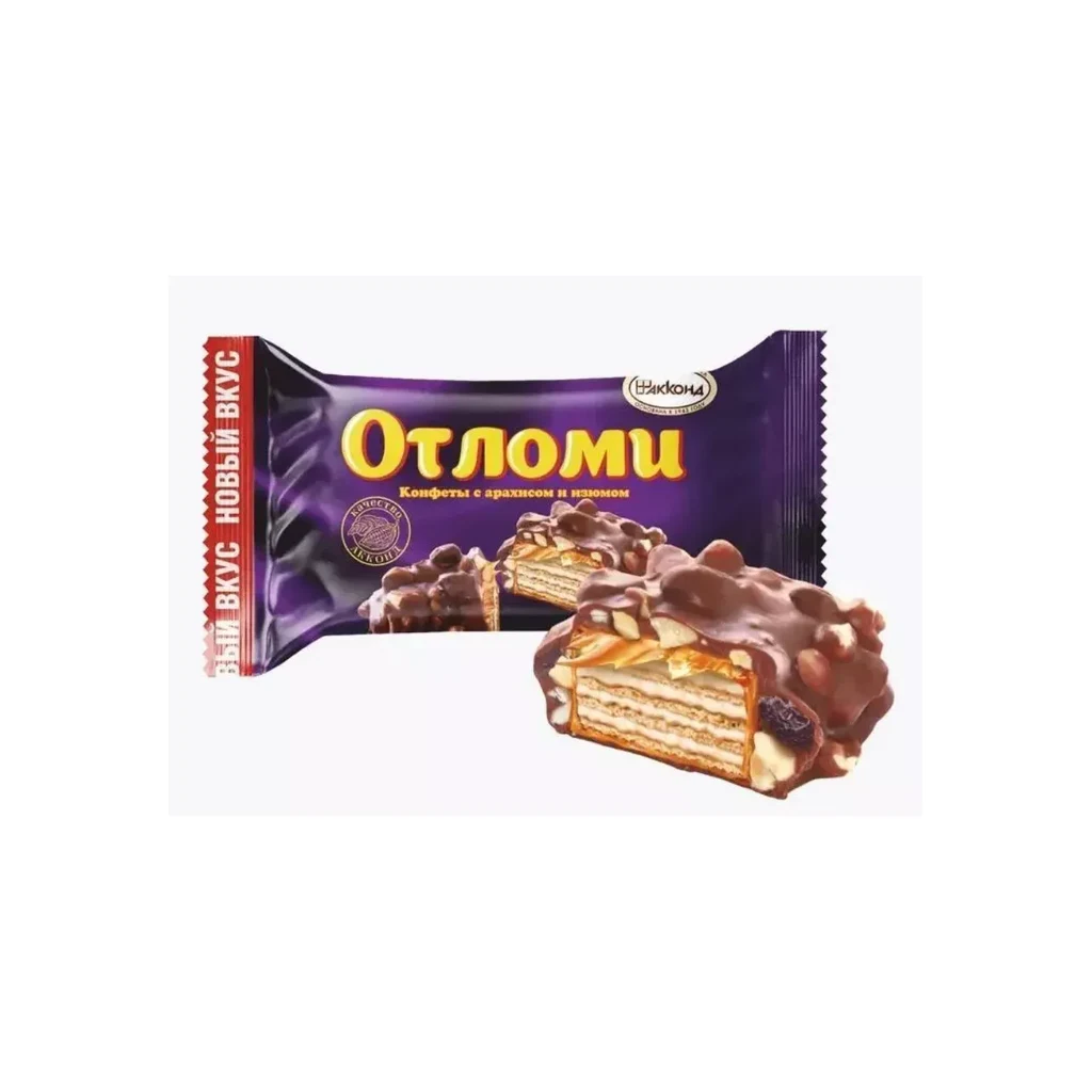 ОТЛОМИ конфеты с арахисом и изюмом 4кг (Акконд) — фото 1