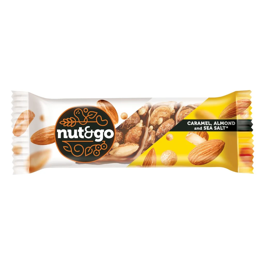 Батончик Nut&Go Миндальный 34-гр.1/8бл 18шт (Яшкино) — фото 1
