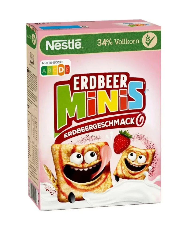 Nestle Minis (Готовый завтрак с Клубникой) 375г (7) — фото 1