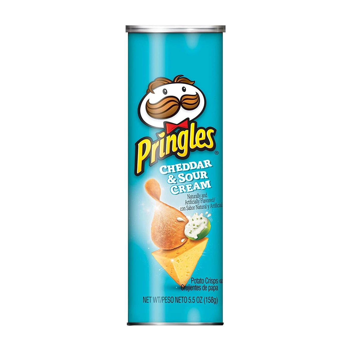 Pringles Cheddar&Sour Cream (Принглс Чеддер и Сметана) 158г (14) — фото 1