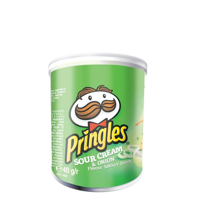 Pringles Sour Cream&Onion (Принглс Сметана и Лук) 40г — фото 1