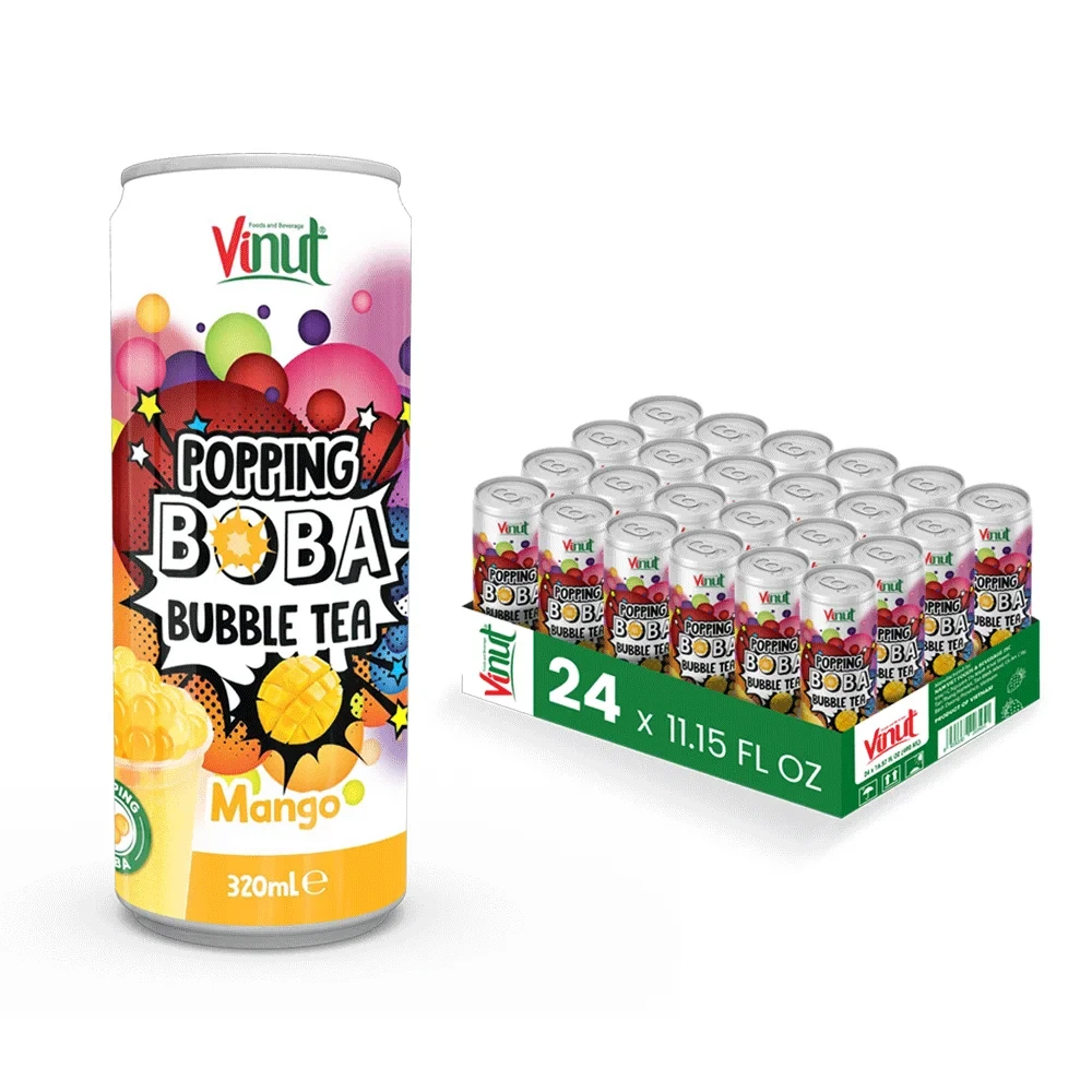 Напиток Vinut Bubble Tea Mango 320мл / Чай с шариками Манго — фото 1