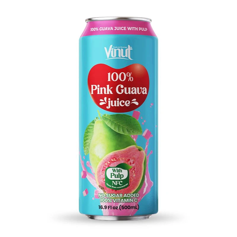 Напиток Vinut Guava w/ Pulp Гуава с мякотью (55% сок) 490мл — фото 1