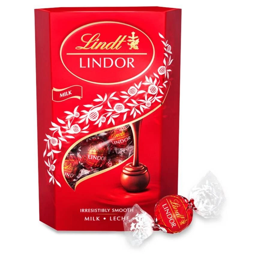 Lindt Lindor Milk (Шок.конфеты Линдт со сливочной начинкой) 200г — фото 1