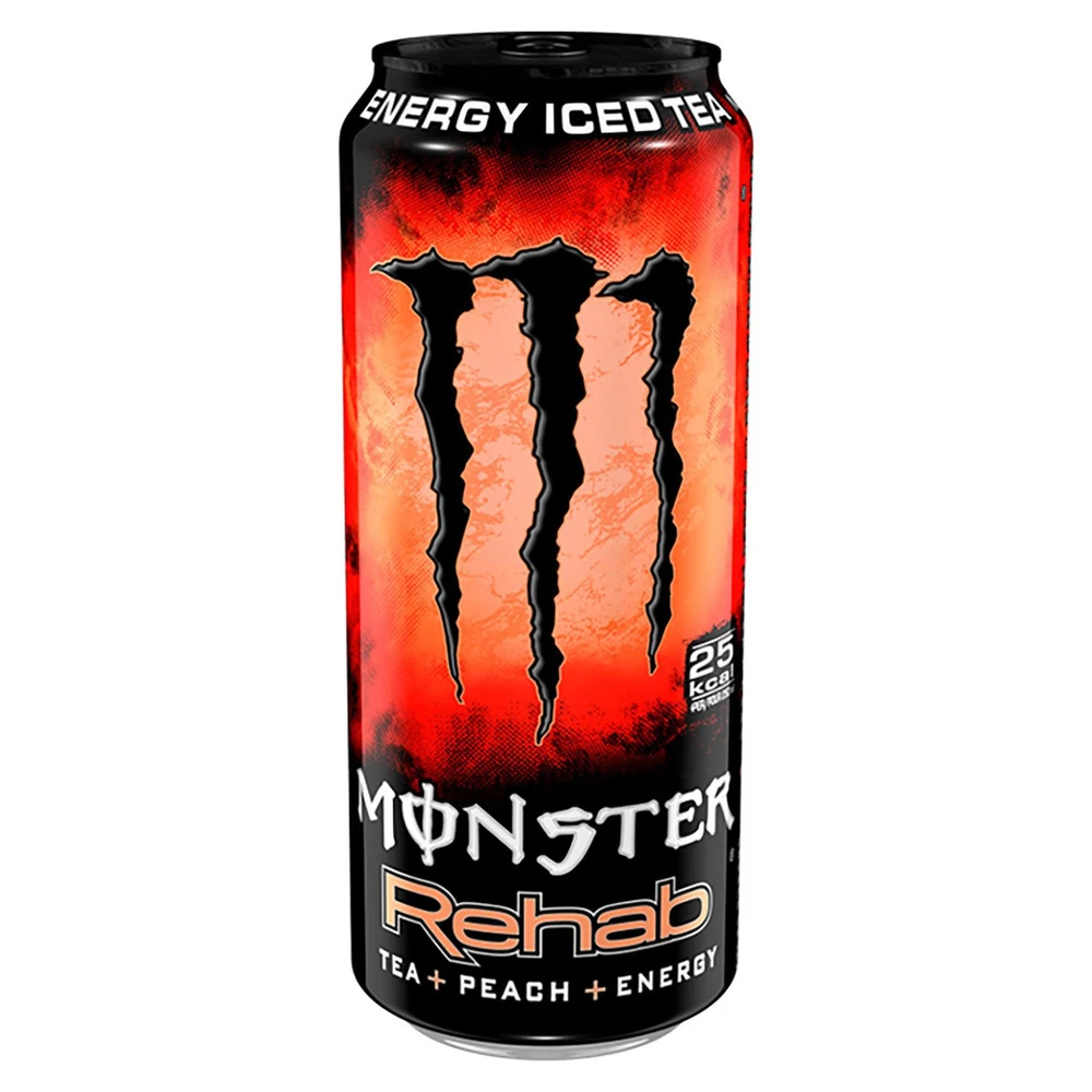 Энерг. напиток Monster Rehab Peach Tea (Монстр Рехаб Персиковый чай) 458мл — фото 1