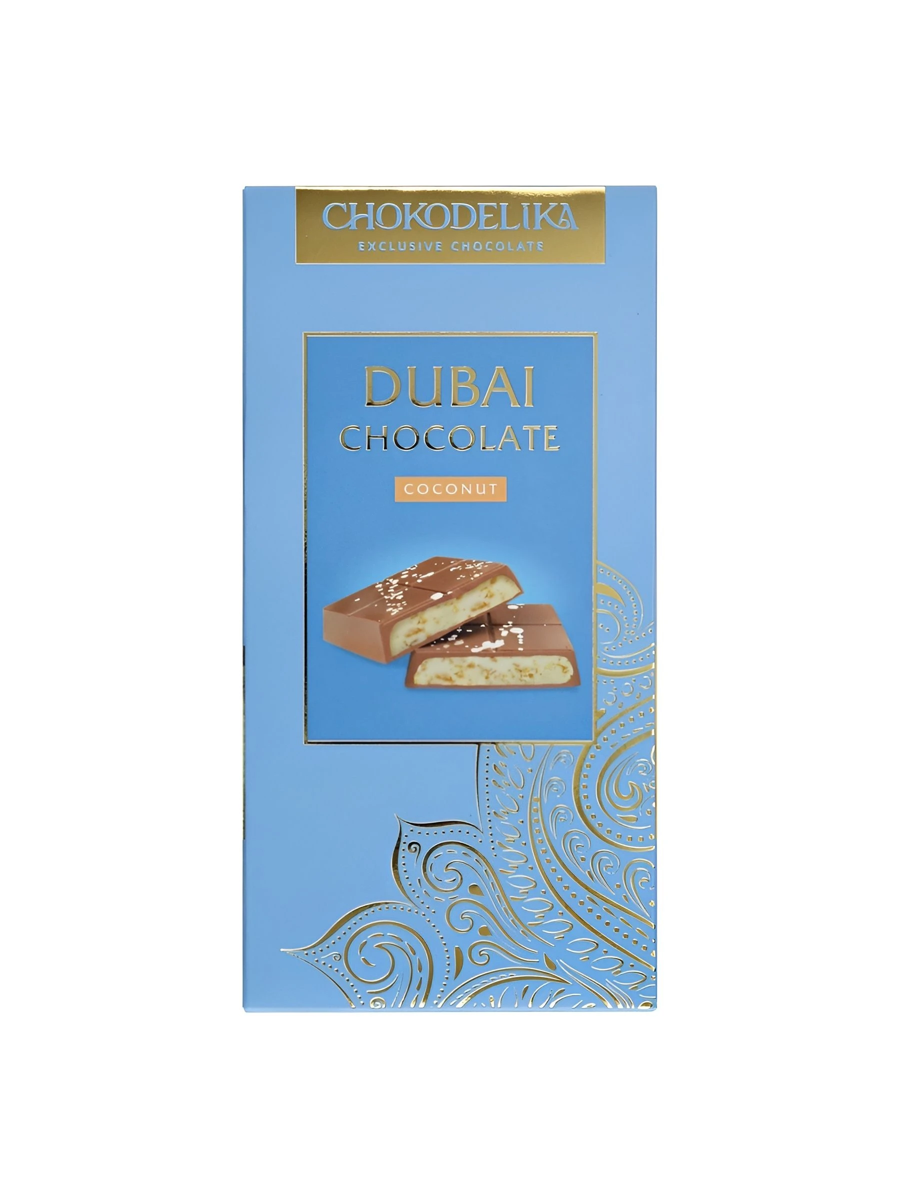 Шоколад молочный "Dubai Coconut" с начинкой кокос 180гр (16) — фото 1